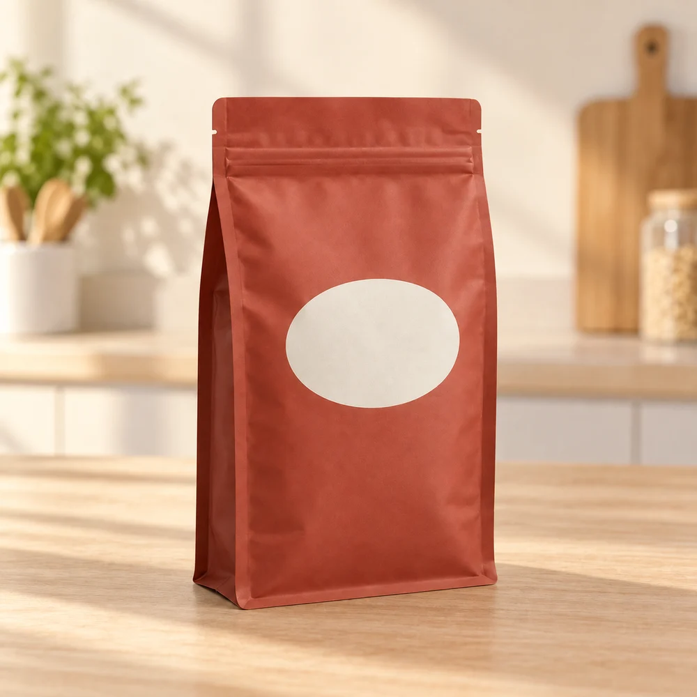 Packaged food — actual background generation