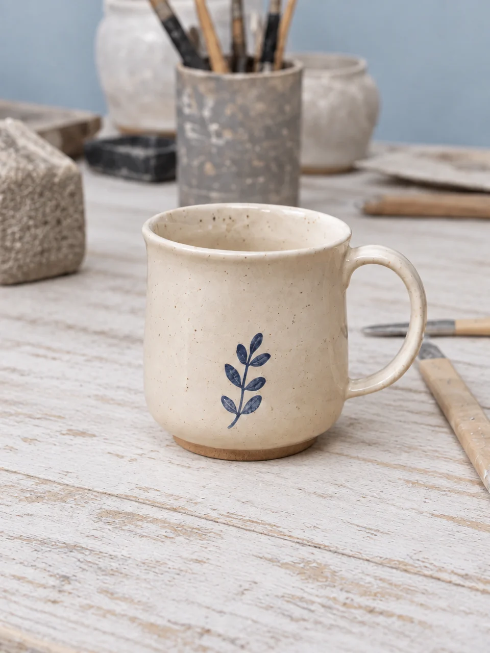 A coastal palette for a ceramic mug photo
