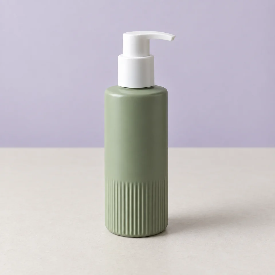 A lilac studio background for skincare
